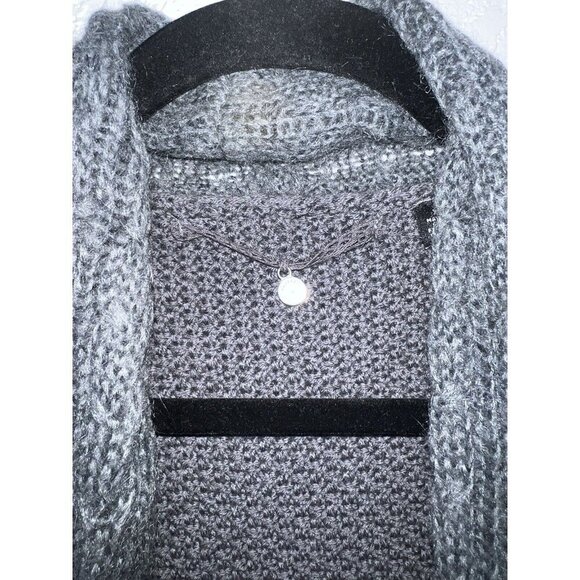 Knitted & Knotted Anthropologie Size X-Small Wool Cardigan Gray Pockets S - Picture 2 of 10